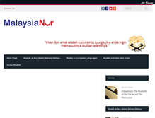 Tablet Screenshot of malaysianur.com